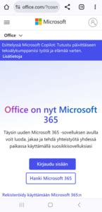 office 365 kirjautuminen|Microsoft Office on Microsoft 365:n osa.
